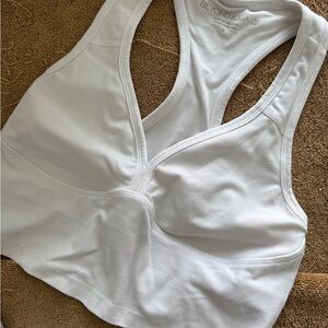 Beyond Yoga White Sports Bra